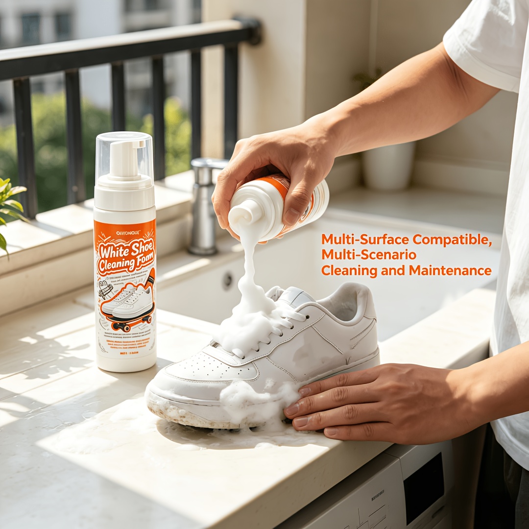 Sneaker Care Foam - Portable No Rinse White Shoe Cleaner