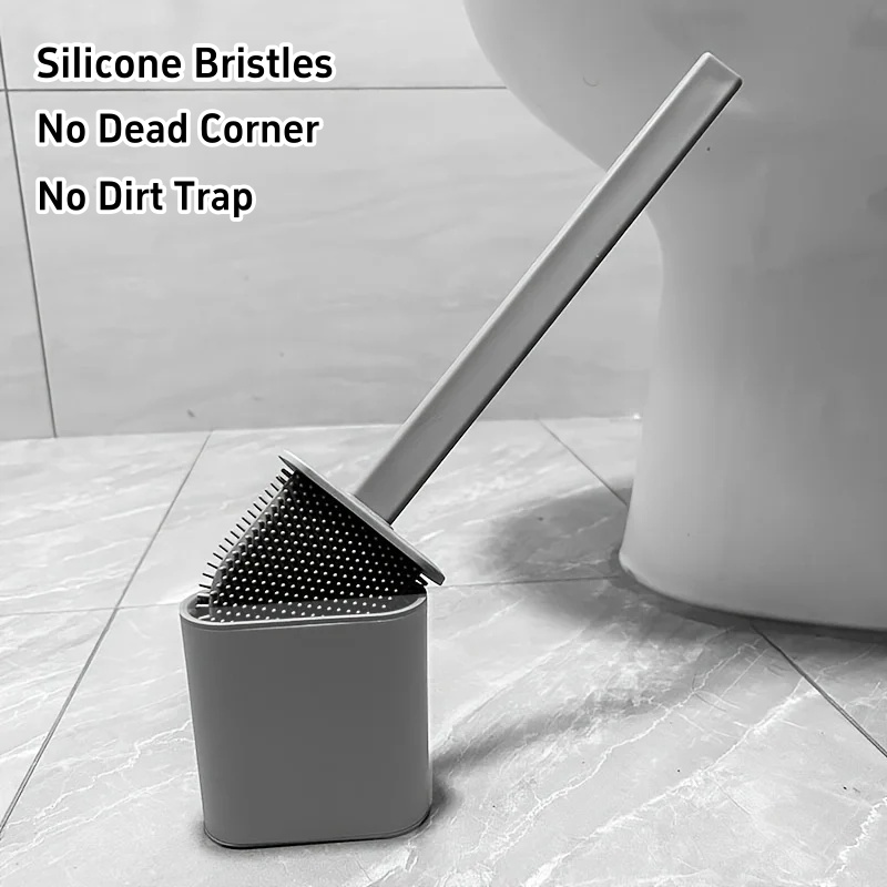 Brush Bristle Set - Toilet Brush Water Leak Proof With