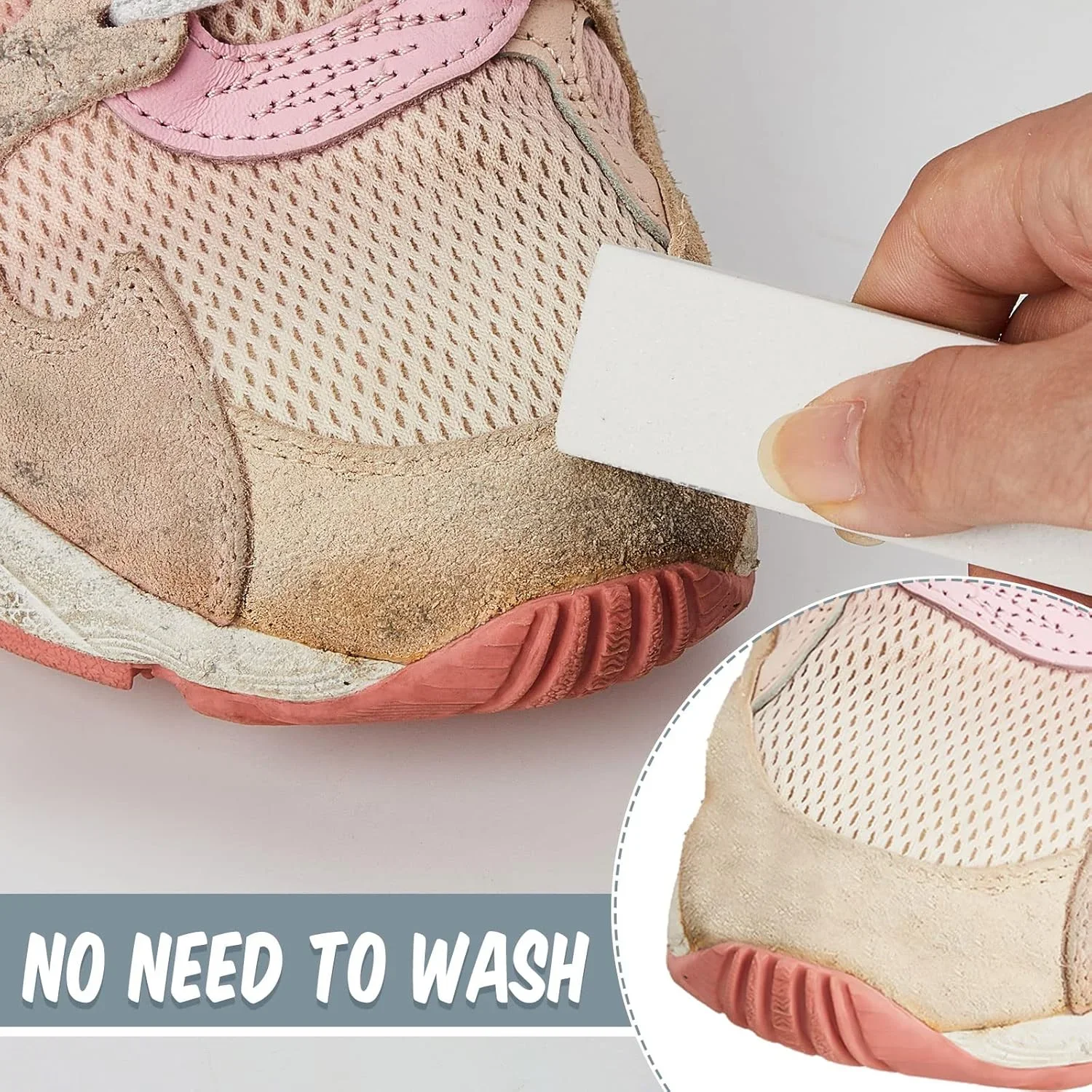 White Sneaker Care Kit - 1/2/3Pcs Portable Easy-To-Use Eraser for Sneakers