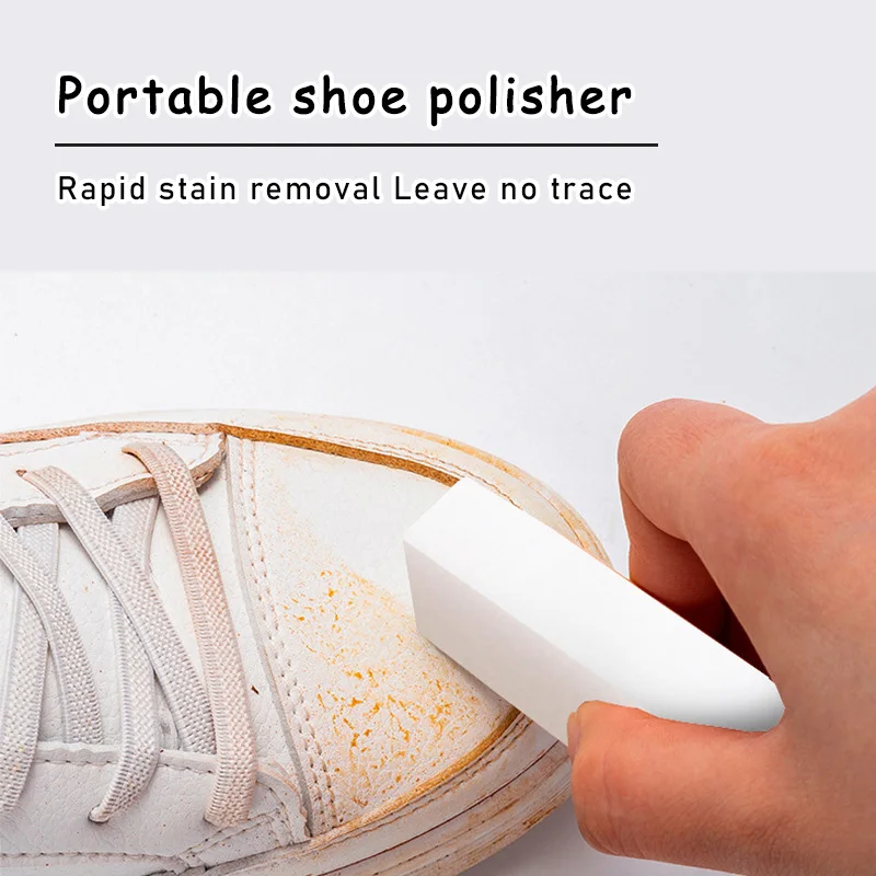 White Sneaker Care Kit - Portable Shoe Polisher for Shine White
