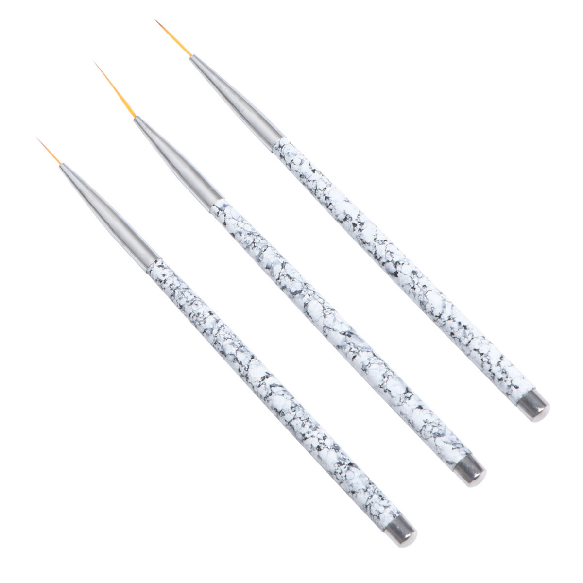 Brush Bristle Set - 3Pcs Nail Art Liner Brush Set