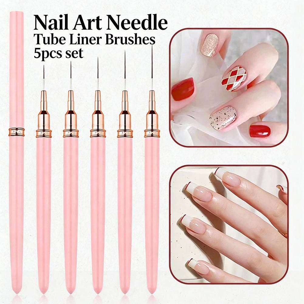 5PCS Nail Art Liner Brush Set  - Brush Bristle Set recension och pris