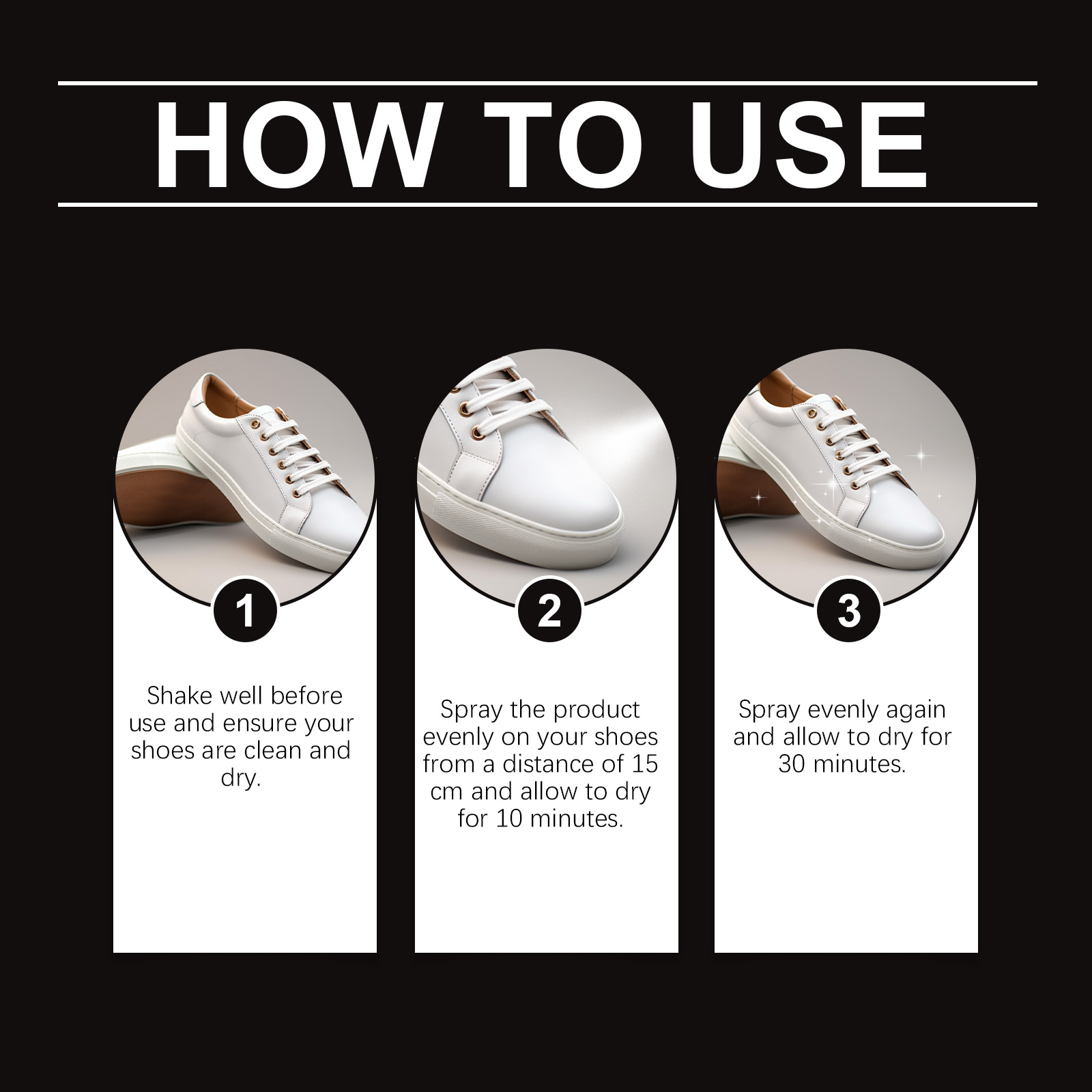 Shoe Waterproof Protector Spra - White Sneaker Care Kit recension och pris