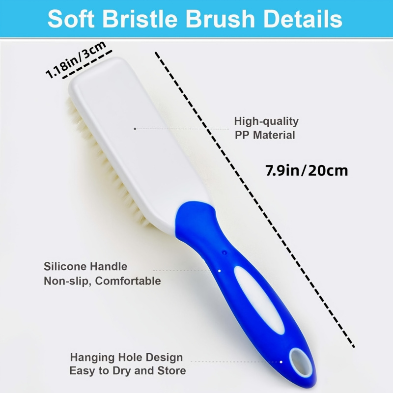 3Pcs Long Handle Ultra Soft Br - Sneaker Care Cleaning Kit recension och pris