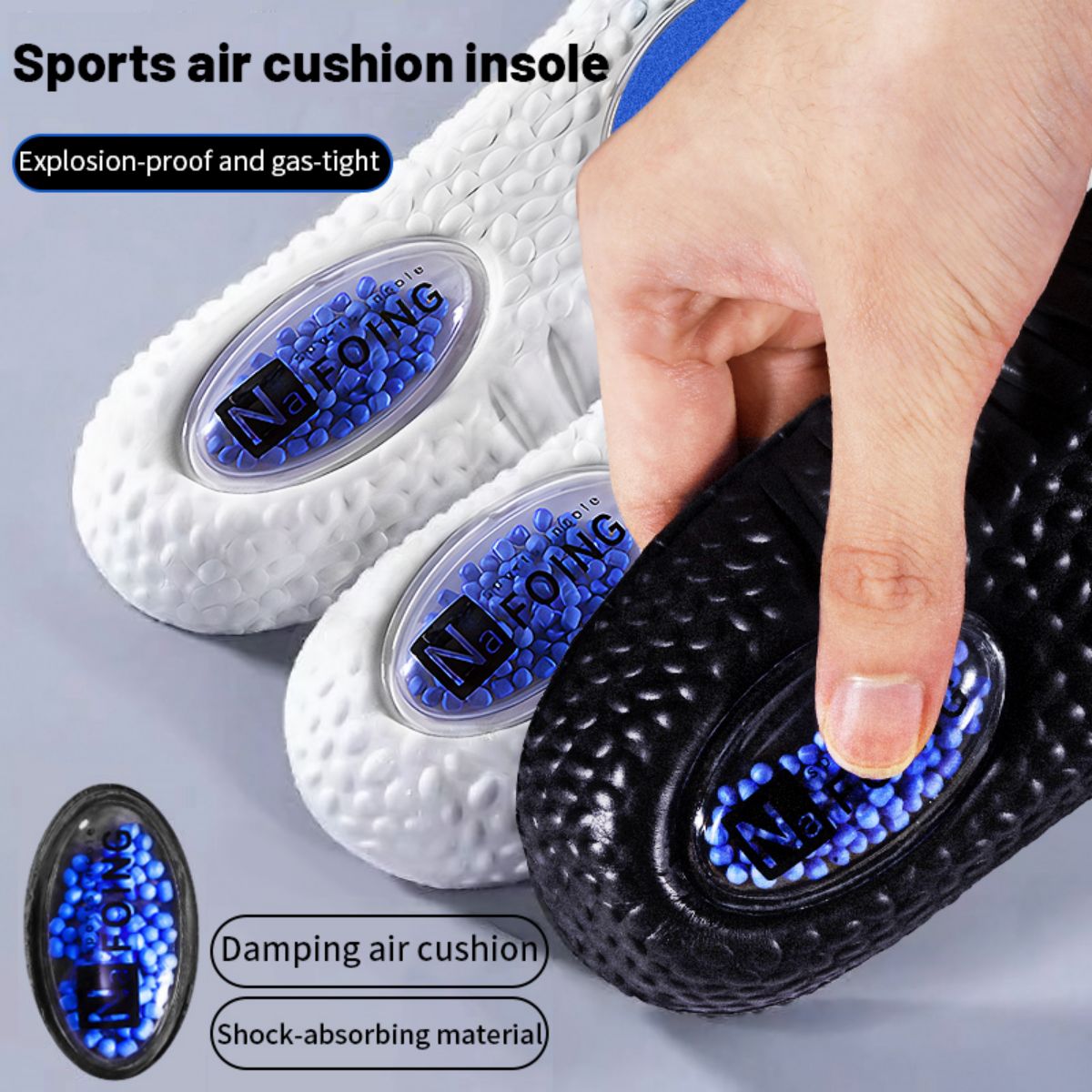 1Pair Upgrade Sports Shock Abs - Sneaker Care Foam recension och pris