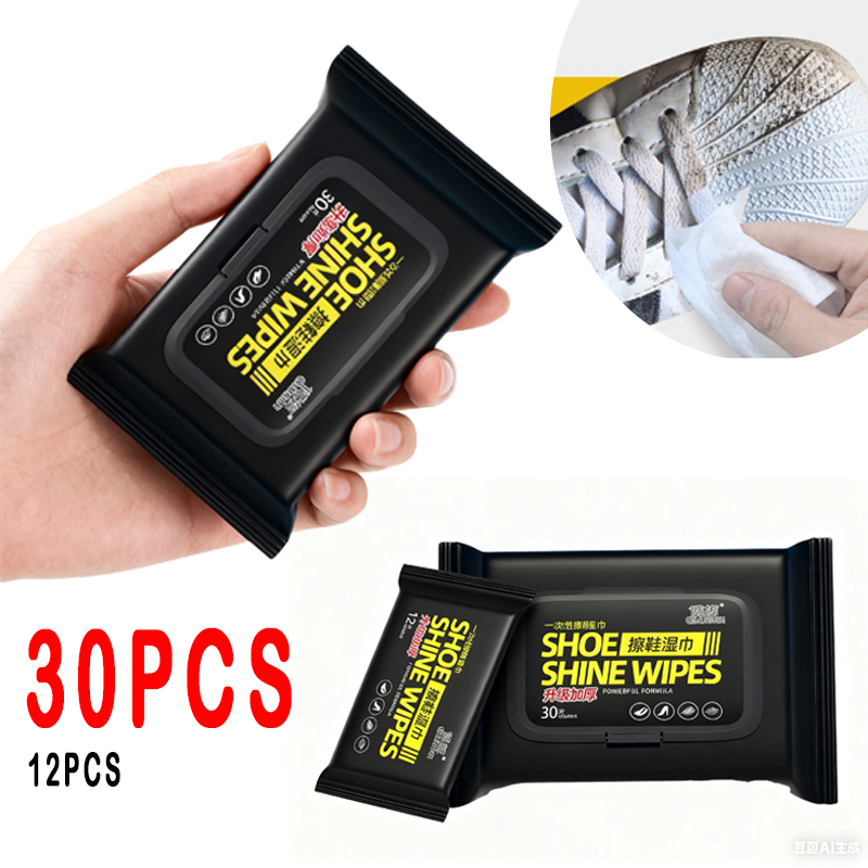 12Pcs/30Pcs Disposable Shoes C - Sneaker Care Wipes recension och pris