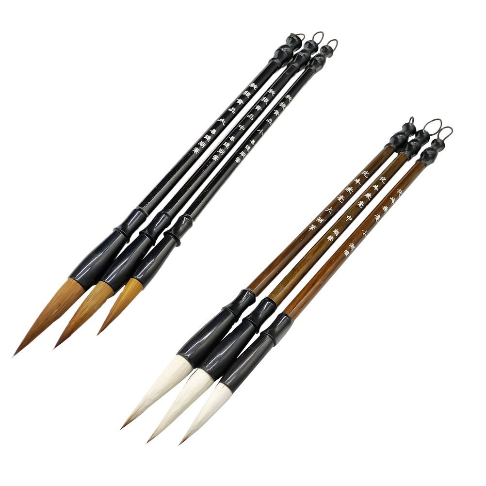 6Pcs Chinese Calligraphy Brush - Brush Bristle Set recension och pris