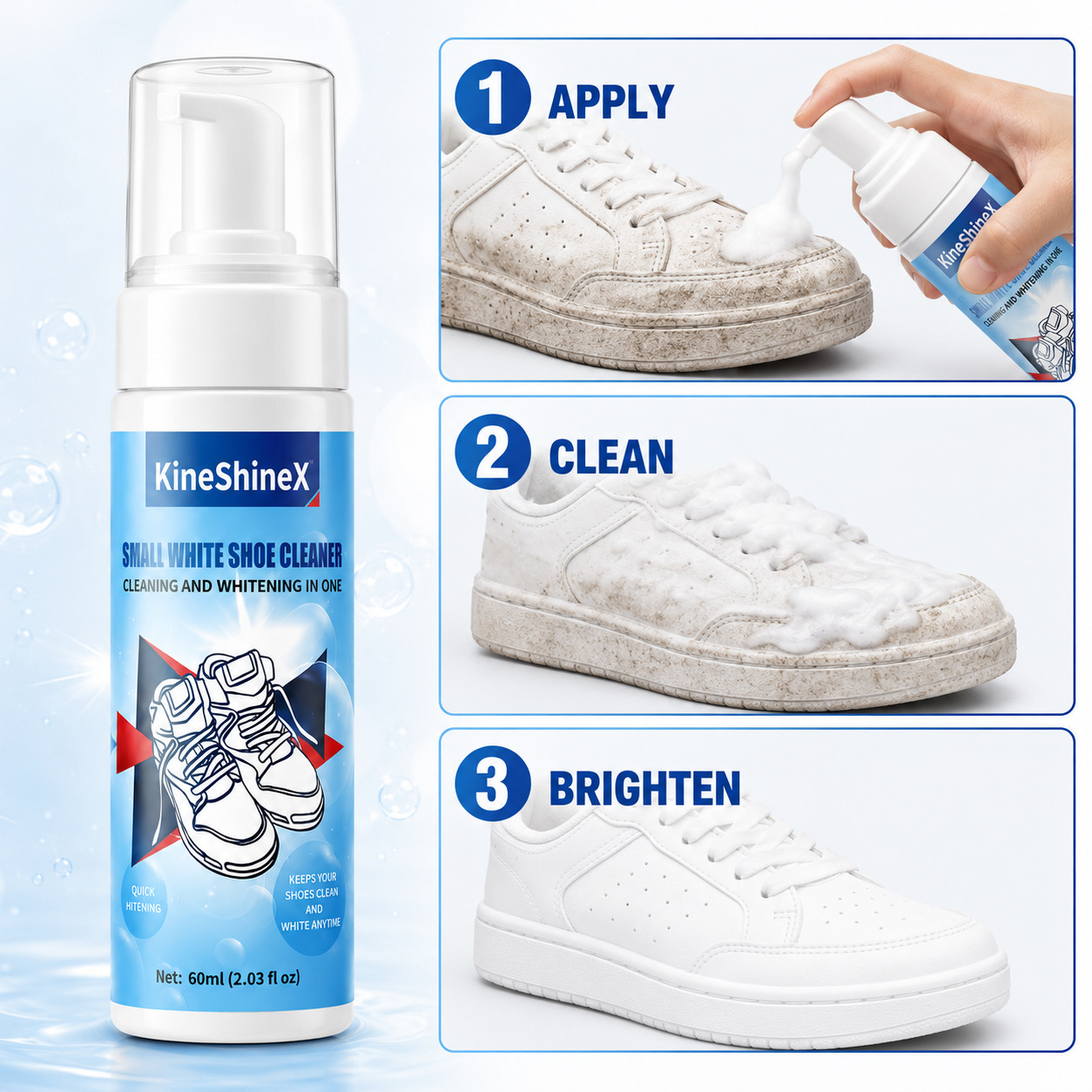 Gihen Shoe Cleaner Kits Water- - Sneaker Care Foam recension och pris