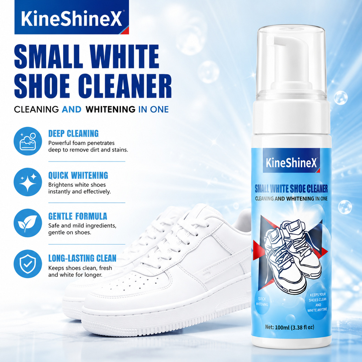 Gihen Shoe Cleaner Kits Water- - Sneaker Care Foam recension och pris